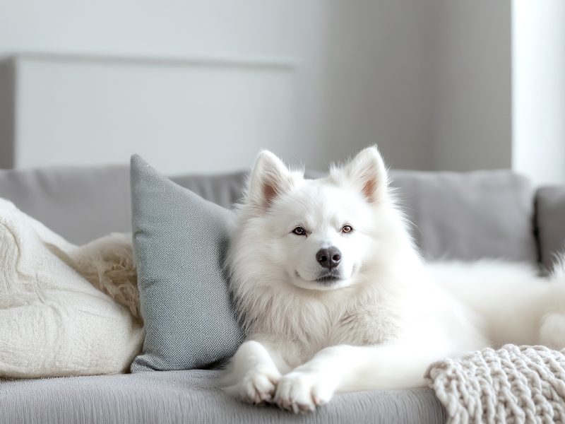 Casa pulita con un cane